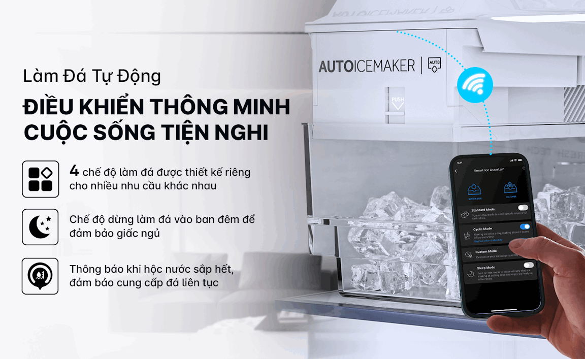 Tủ lạnh Aqua 455 lít Inverter AQR-TA518FA(GL)U1